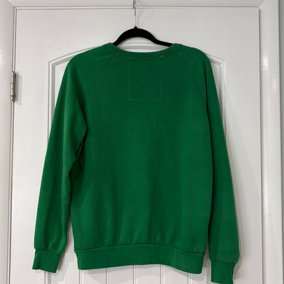 Aviator Nation Smiley Crew Sweatshirt in Kelly Green - Picture 6 of 9